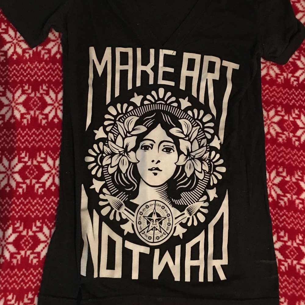 Make Art Not War Obey T-Shirt Zumies PacSun Obey